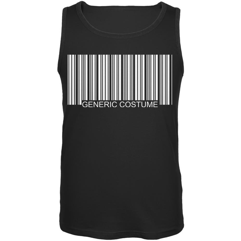 Halloween Generic Barcode Costume Black Adult Tank Top