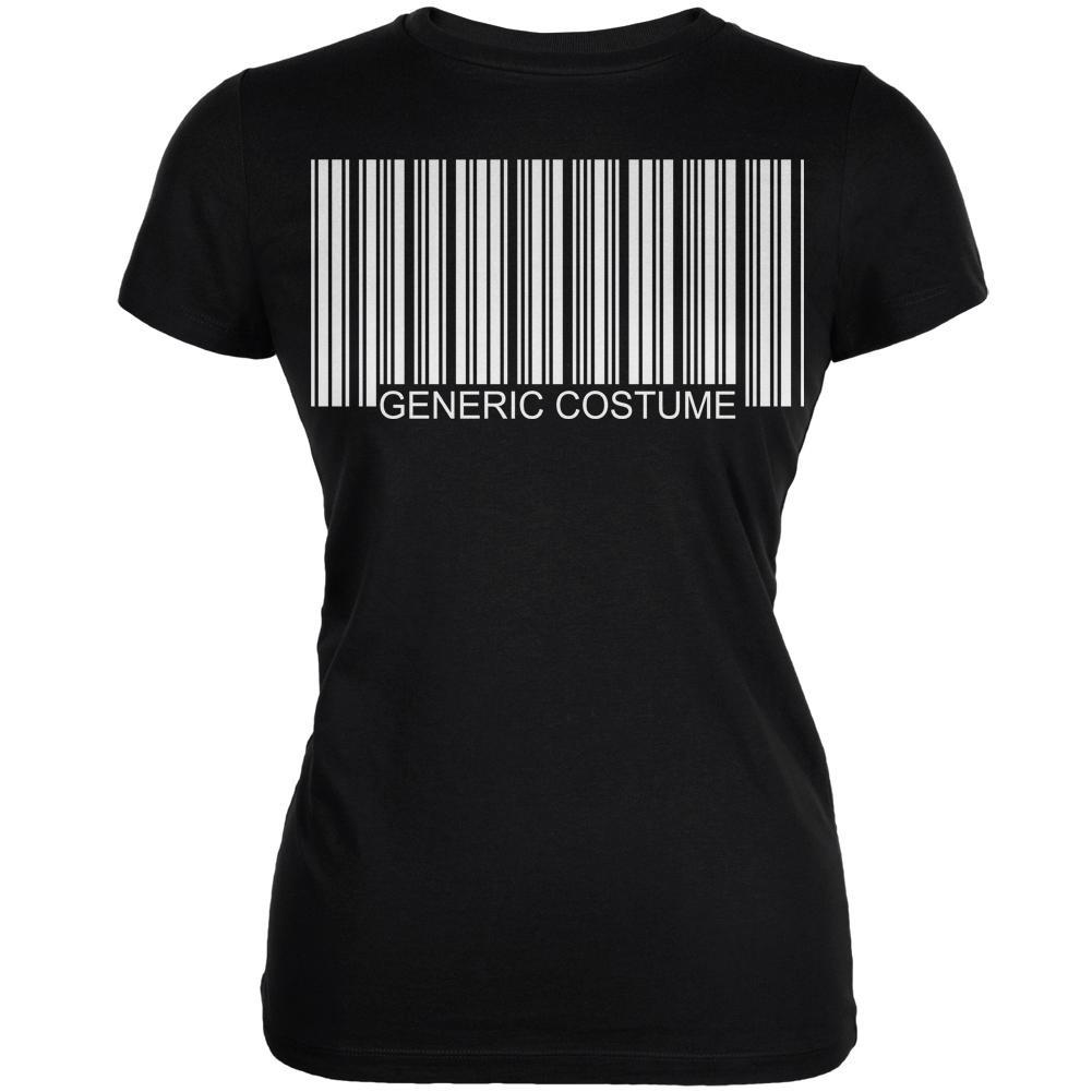 Halloween Generic Barcode Costume Black Juniors Soft T-Shirt