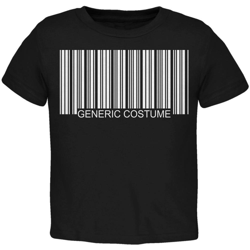 Halloween Generic Barcode Costume Black Toddler T-Shirt