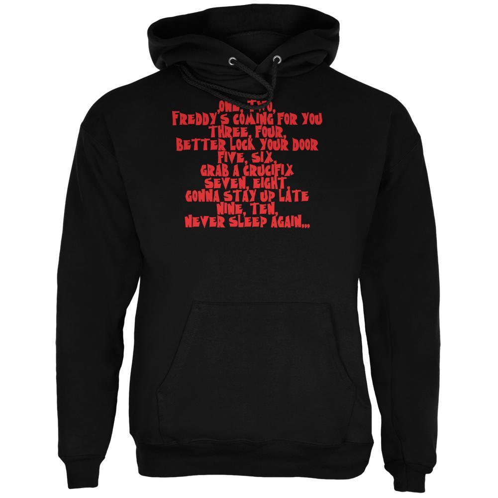 Halloween Nightmare Nursery Rhyme Black Adult Hoodie