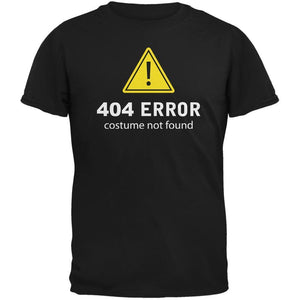 Halloween 404 Costume Not Found Black Adult T-Shirt