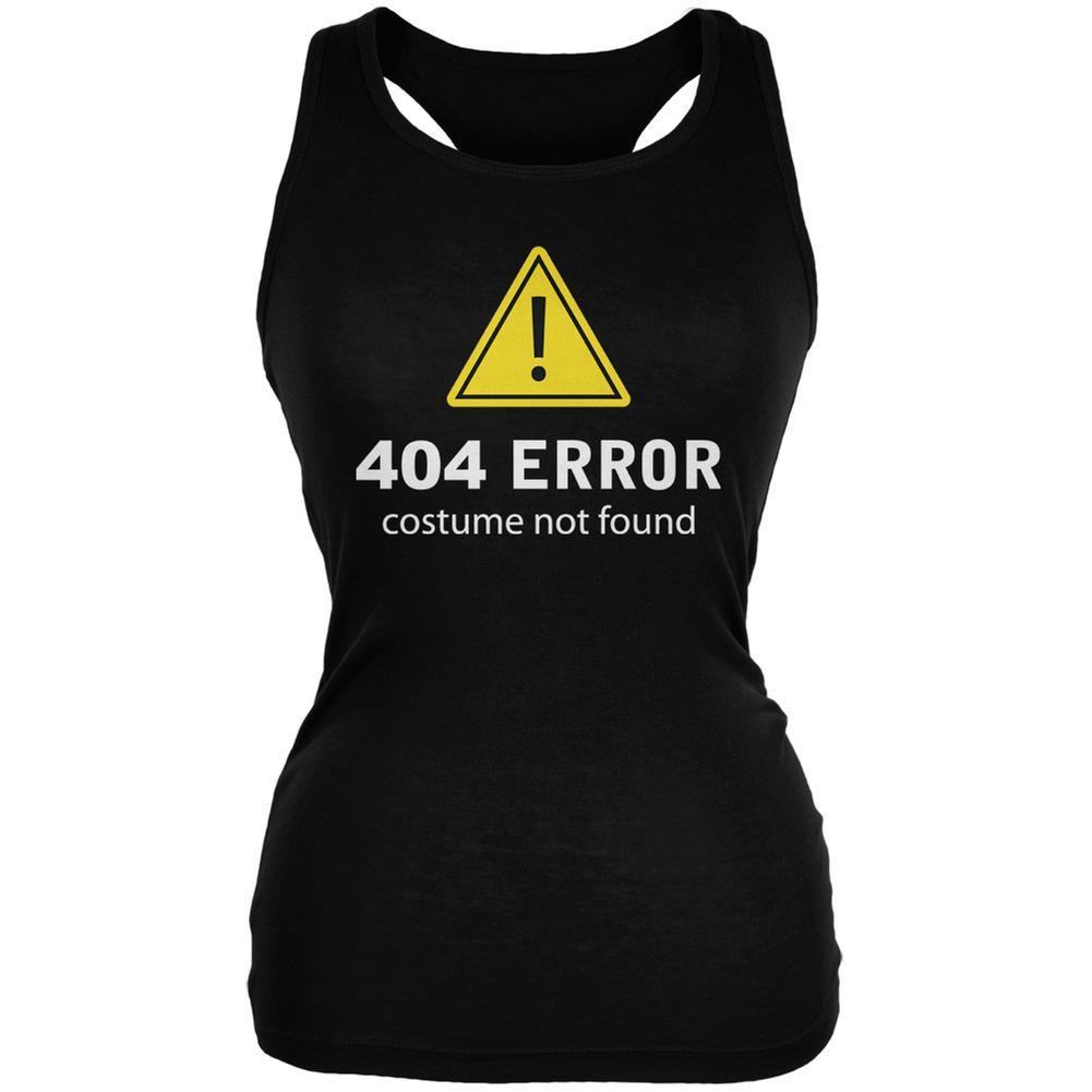 Halloween 404 Costume Not Found Black Juniors Soft Tank Top
