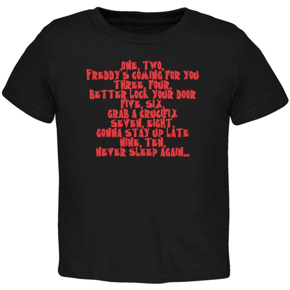 Halloween Nightmare Nursery Rhyme Black Toddler T-Shirt
