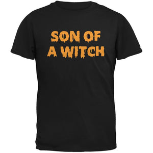 Halloween Son of A Witch Black Adult T-Shirt