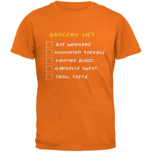 Halloween Checklist Mandarin Adult T-Shirt