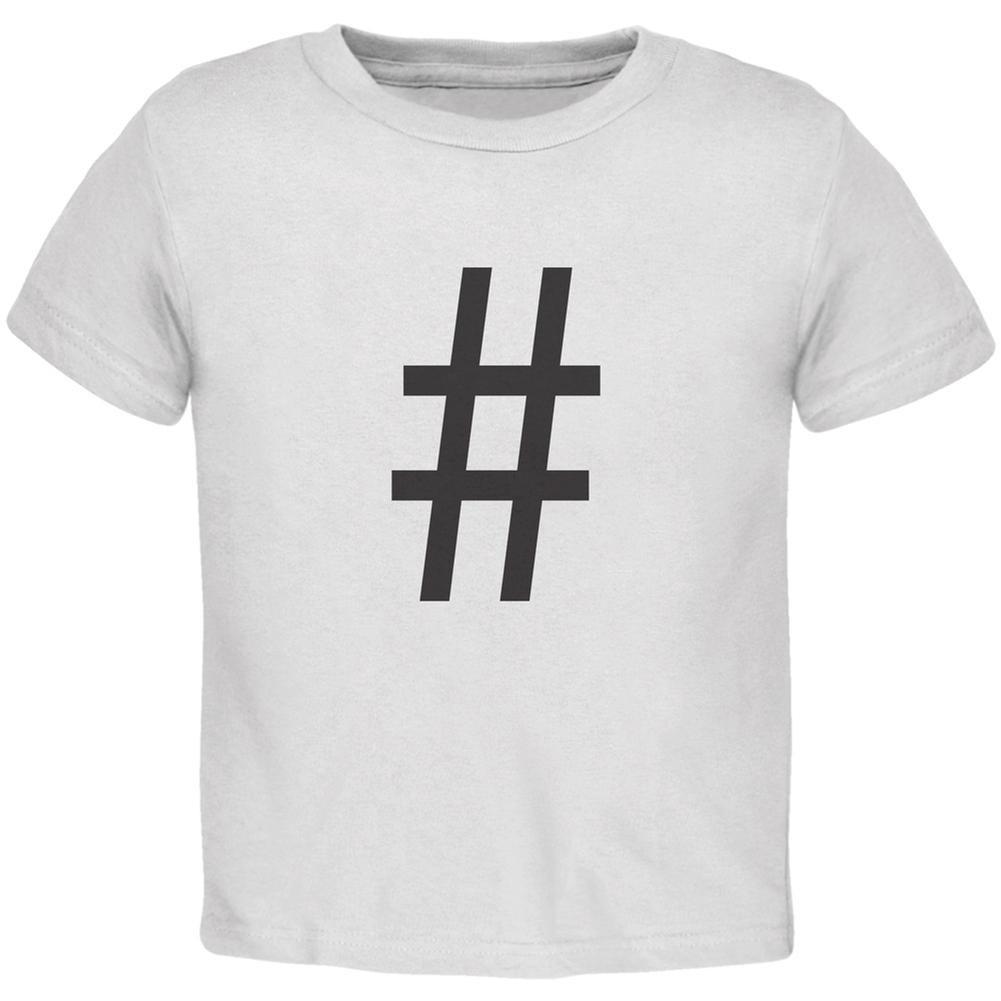 Halloween Hashtag White Toddler T-Shirt
