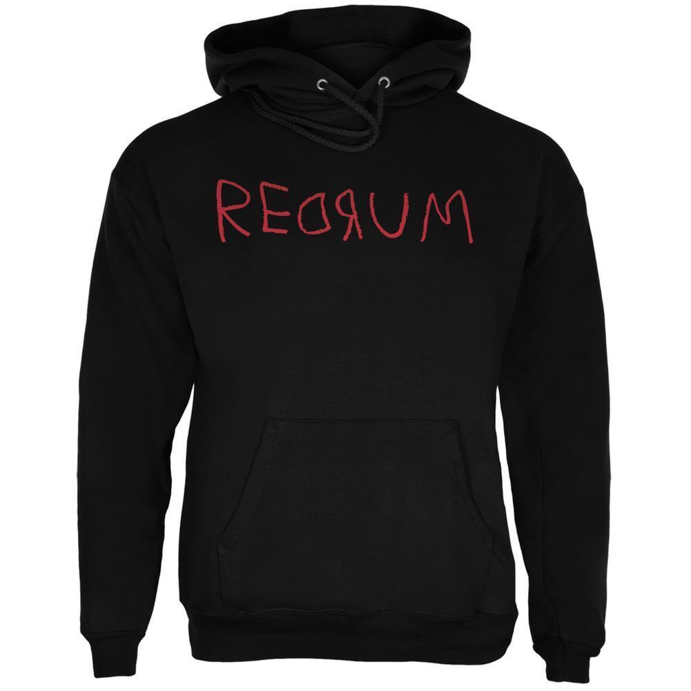 Halloween Horror Redrum Black Adult Hoodie