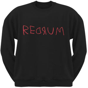 Halloween Horror Redrum Black Adult Sweatshirt