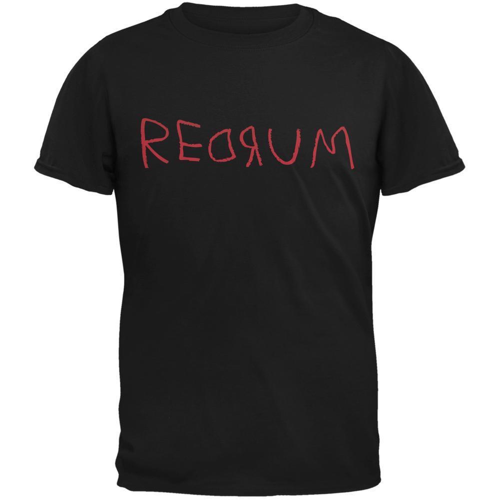 Halloween Horror Redrum Black Adult T-Shirt