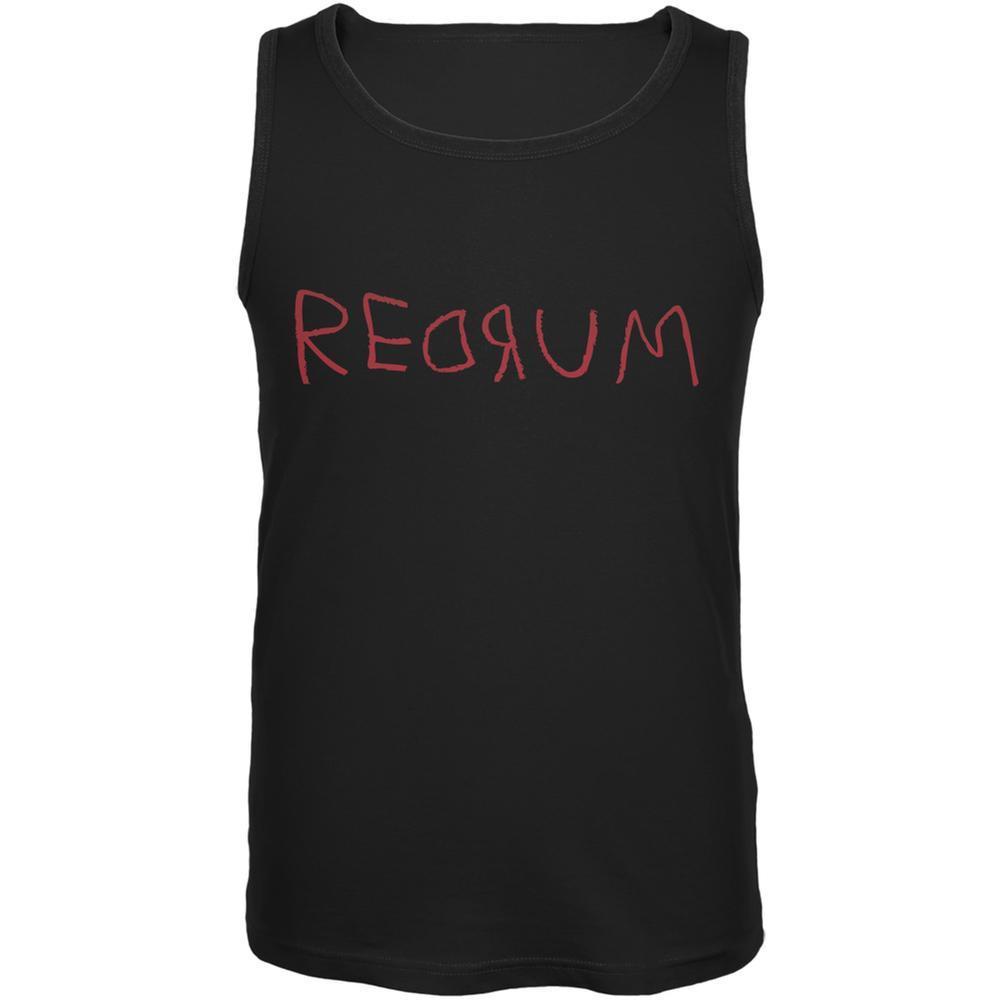 Halloween Horror Redrum Black Adult Tank Top