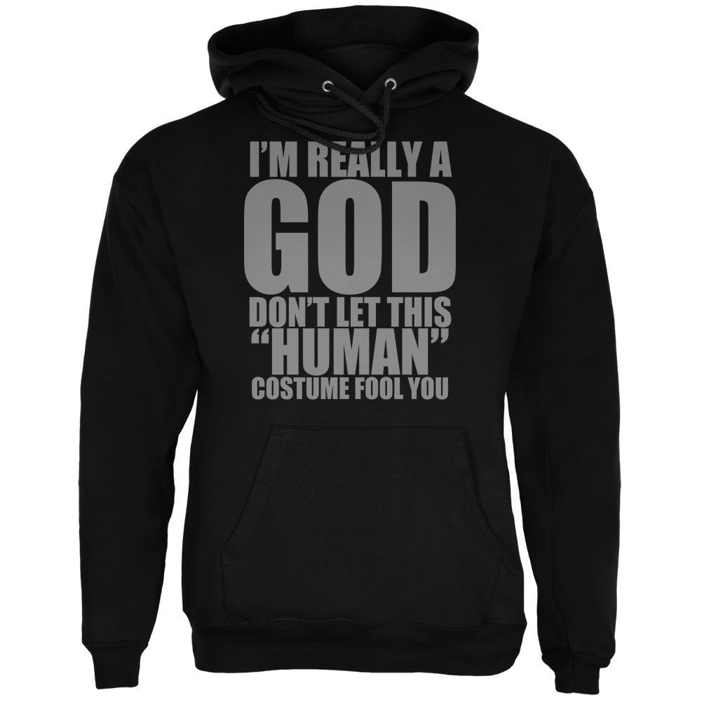 Halloween Human God Costume Black Adult Hoodie