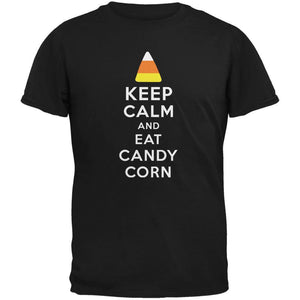 Halloween Keep Calm Candy Corn Black Youth T-Shirt