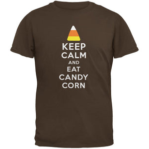 Halloween Keep Calm Candy Corn Brown Youth T-Shirt