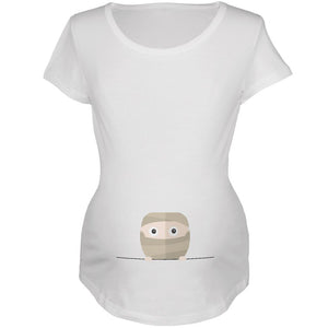 Halloween Mummy Baby White Maternity Soft T-Shirt
