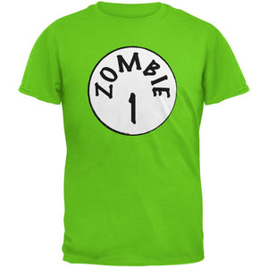 Halloween Zombie 1 One Costume Electric Green Youth T-Shirt