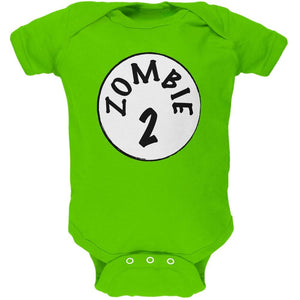 Halloween Zombie 2 Two Costume Apple Green Soft Baby One Piece
