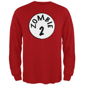 Halloween Zombie 2 Two Costume Red Adult Long Sleeve T-Shirt