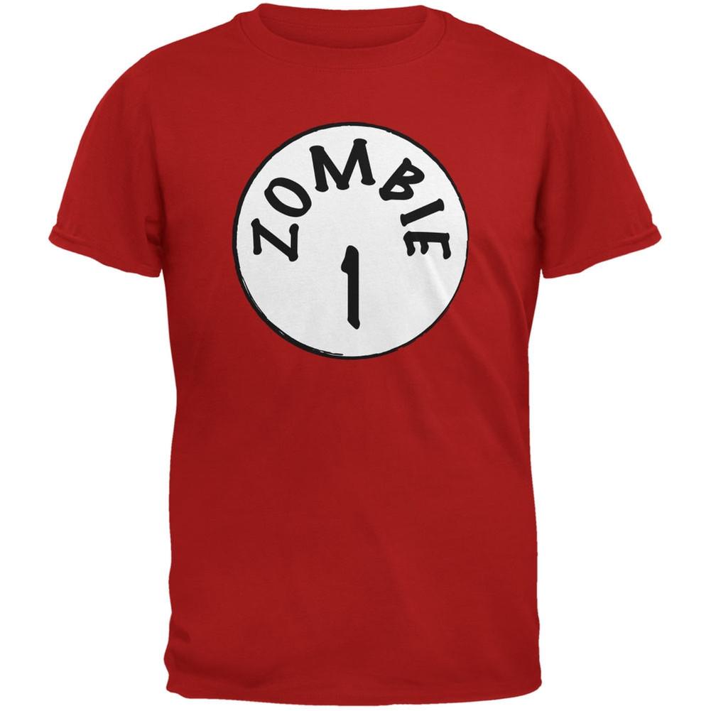 Halloween Zombie 1 One Costume Red Youth T-Shirt