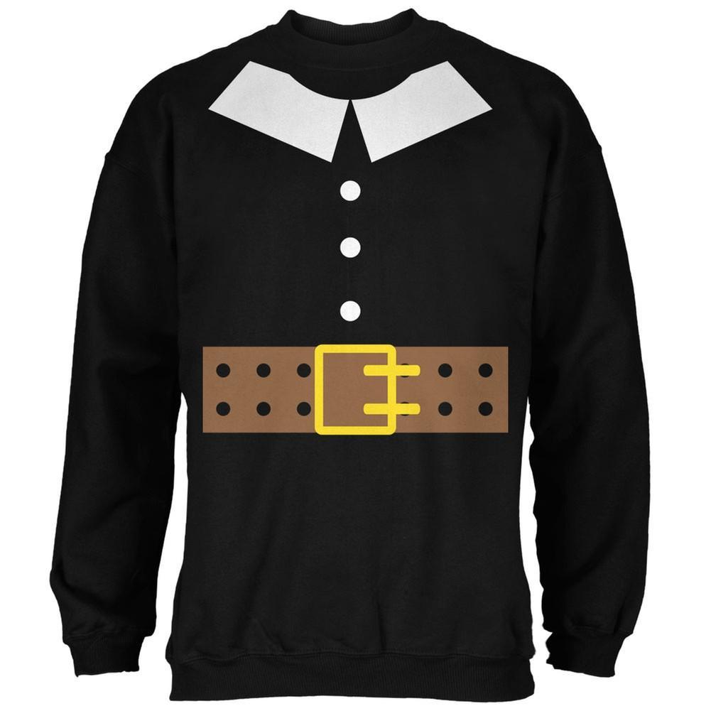 Halloween Pilgrim Costume Black Adult Sweatshirt