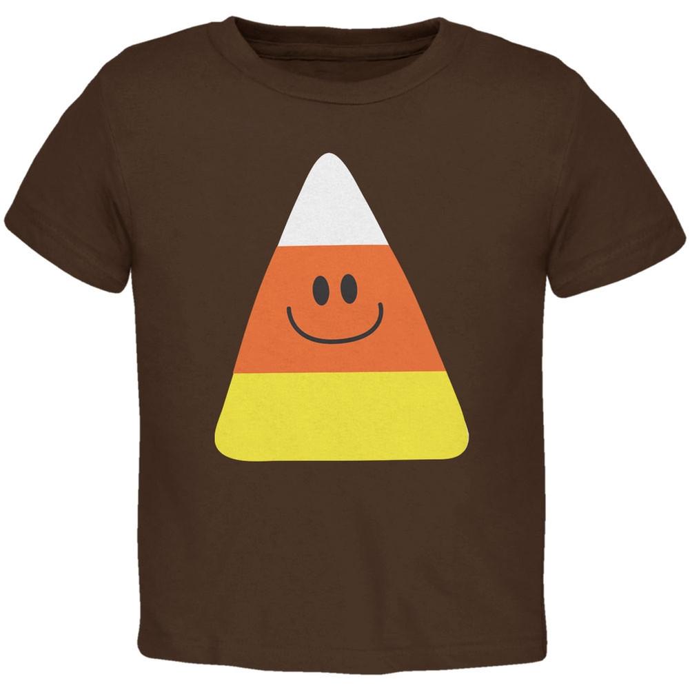 Halloween Candy Corn Costume Brown Toddler T-Shirt