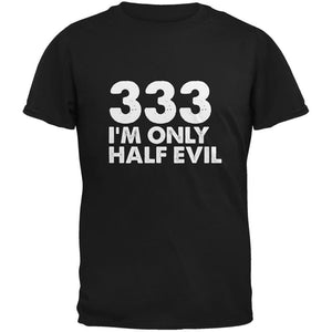 Halloween 333 Half Evil Black Adult T-Shirt