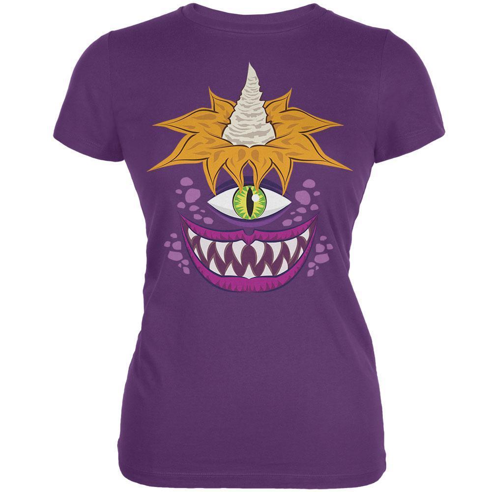 Halloween Flying Purple People Eater Plum Juniors Soft T-Shirt