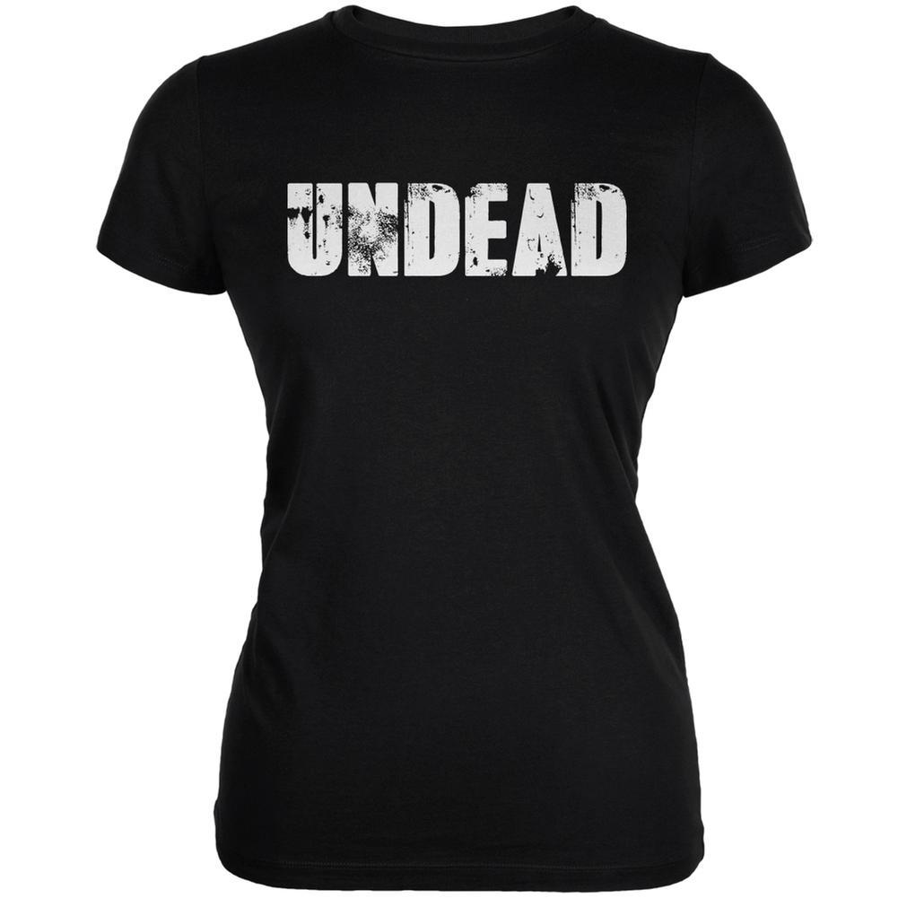 Halloween Undead Black Juniors Soft T-Shirt