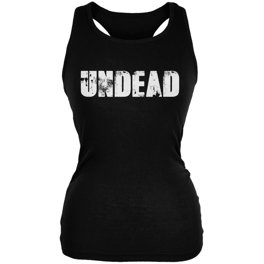 Halloween Undead Black Juniors Soft Tank Top