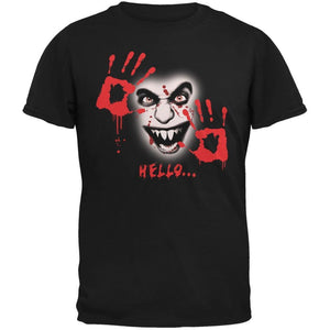 Halloween Hello... Black Adult T-Shirt