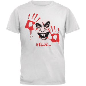 Halloween Hello... White Adult T-Shirt