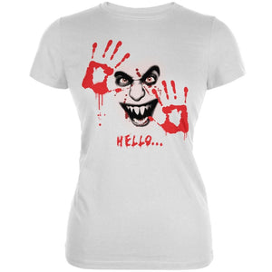 Halloween Hello... White Juniors Soft T-Shirt