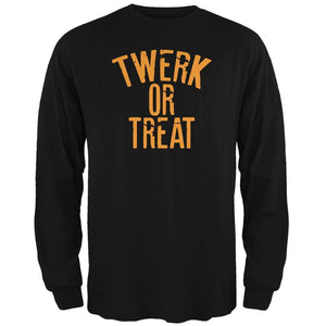 Halloween Twerk Or Treat Black Adult Long Sleeve T-Shirt