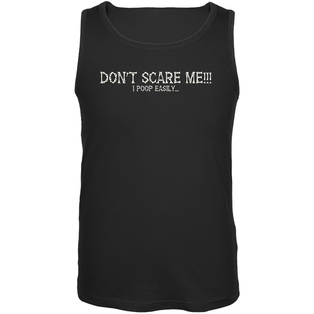 Halloween Scare Poop Easily Black Adult Tank Top