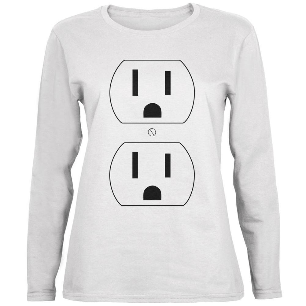 Halloween Outlet Costume White Womens Long Sleeve T-Shirt