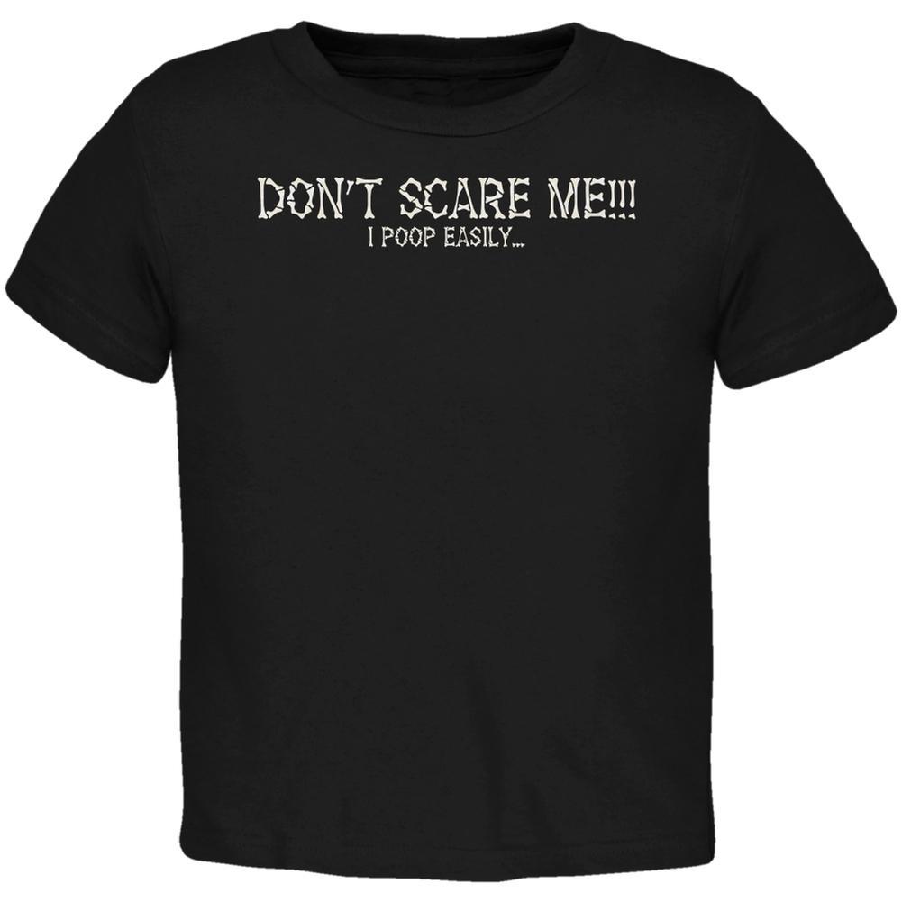 Halloween Scare Poop Easily Black Toddler T-Shirt