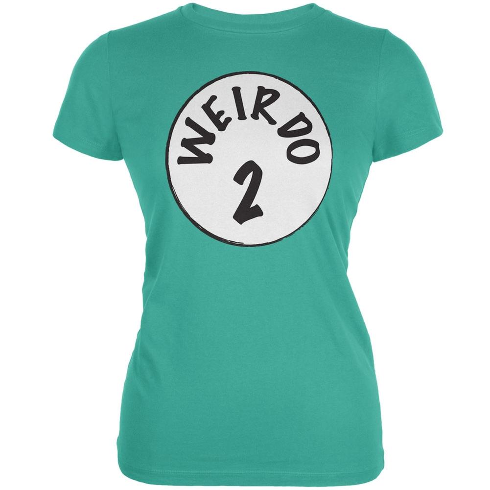 Halloween Weirdo 2 Two Teal Juniors Soft T-Shirt