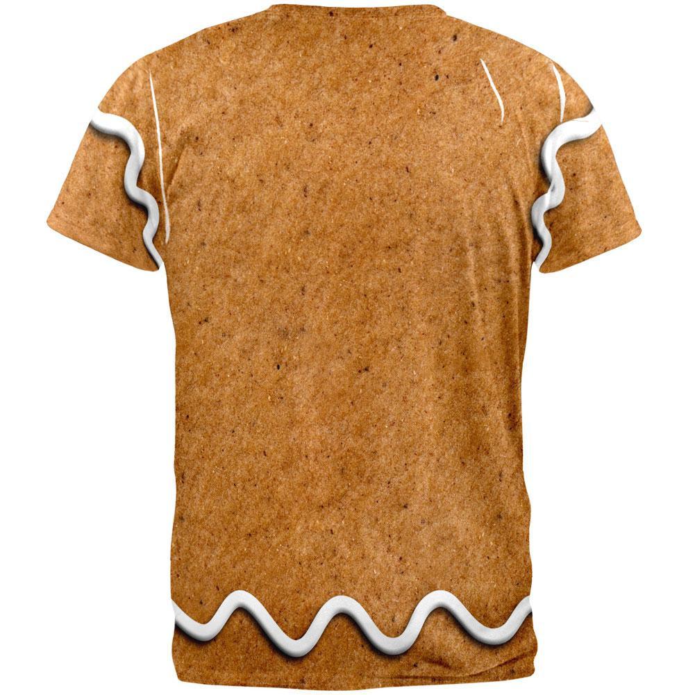 Gingerbread Man Costume All Over Adult T-Shirt