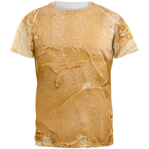 Halloween Peanut Butter PB Sandwich Costume All Over Adult T-Shirt