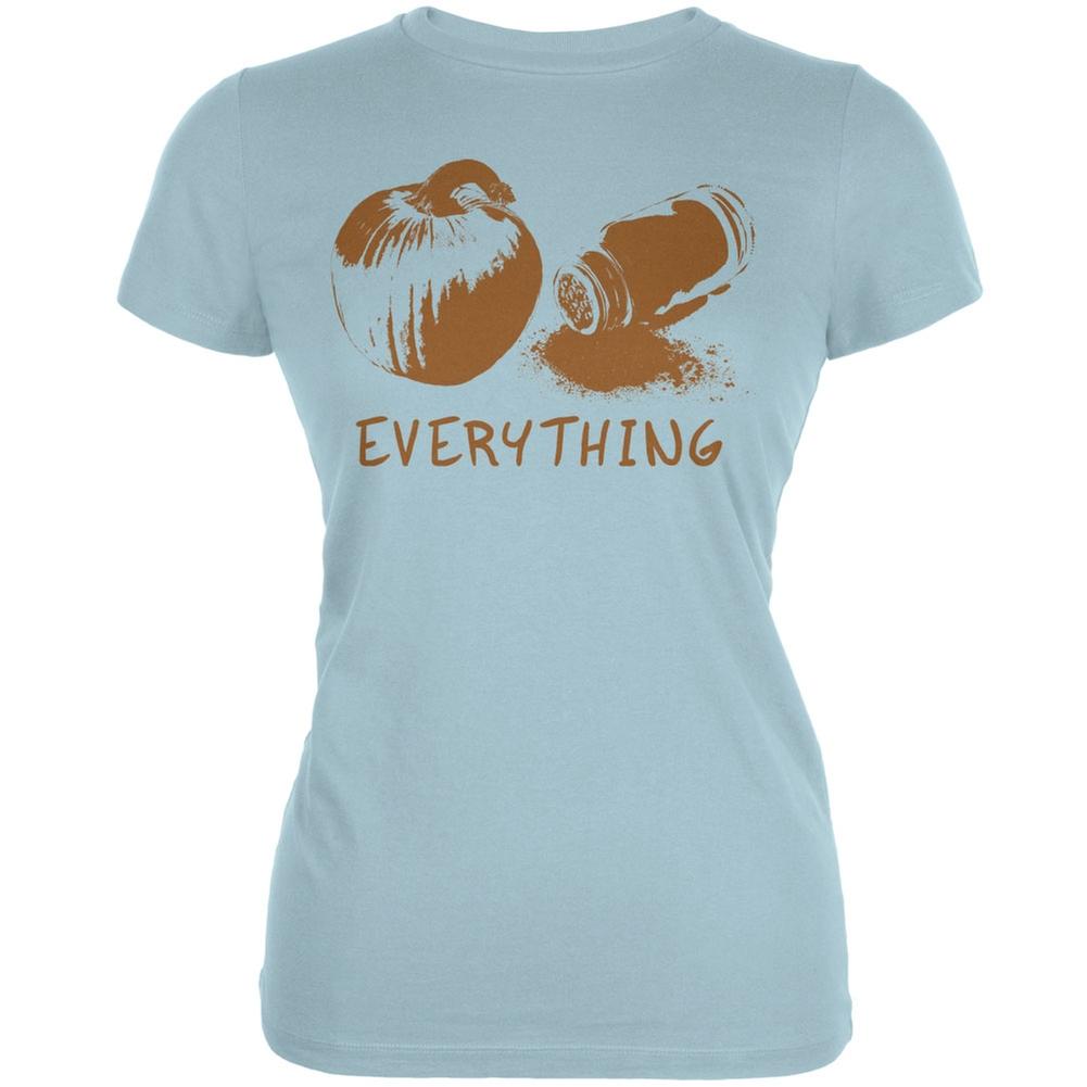 Pumpkin Spice Everything Aqua Juniors Soft T-Shirt