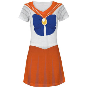 Anime Venus Sailor Costume Juniors V-Neck Beach Cover-Up Dress