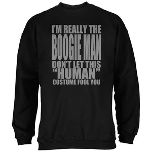 Halloween Human Boogie Man Costume Black Adult Sweatshirt