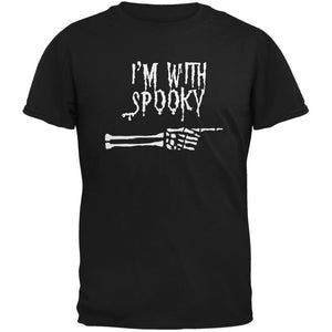 Halloween I'm With Spooky Black Youth T-Shirt