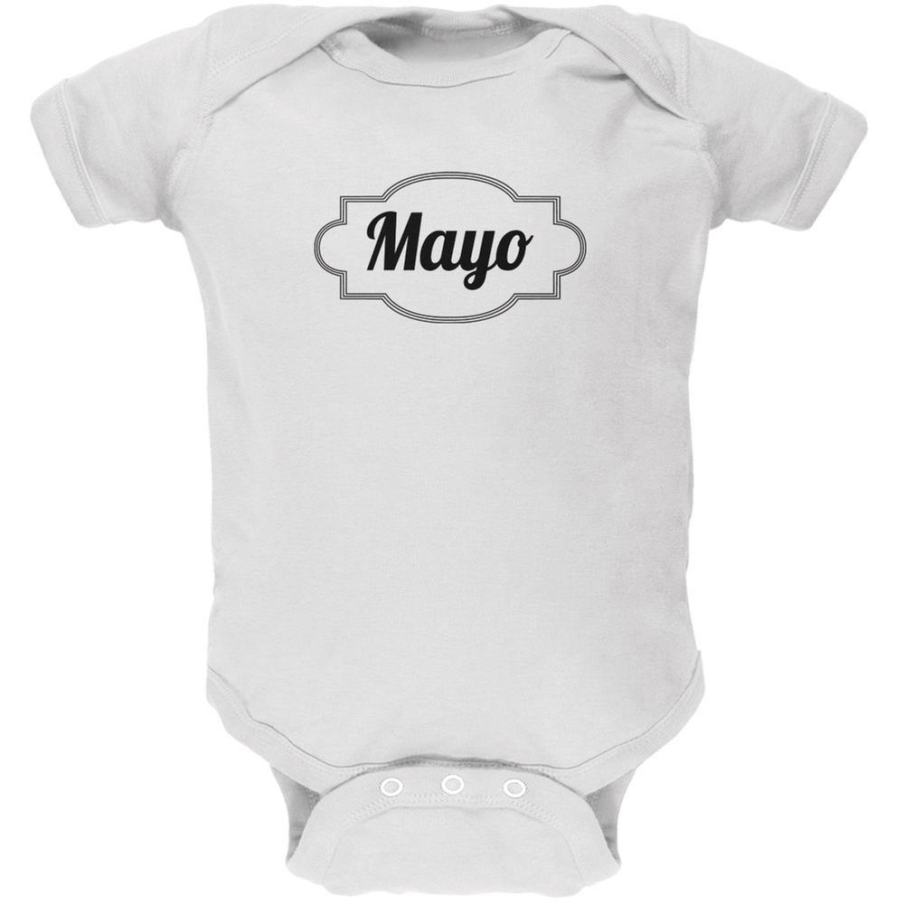 Halloween Mayonnaise Costume White Soft Baby One Piece