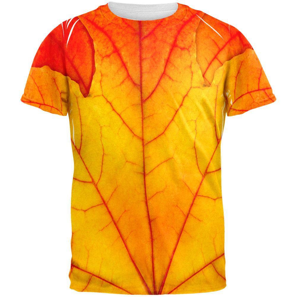 Halloween Autumn Fall Leaf Costume All Over Adult T-Shirt