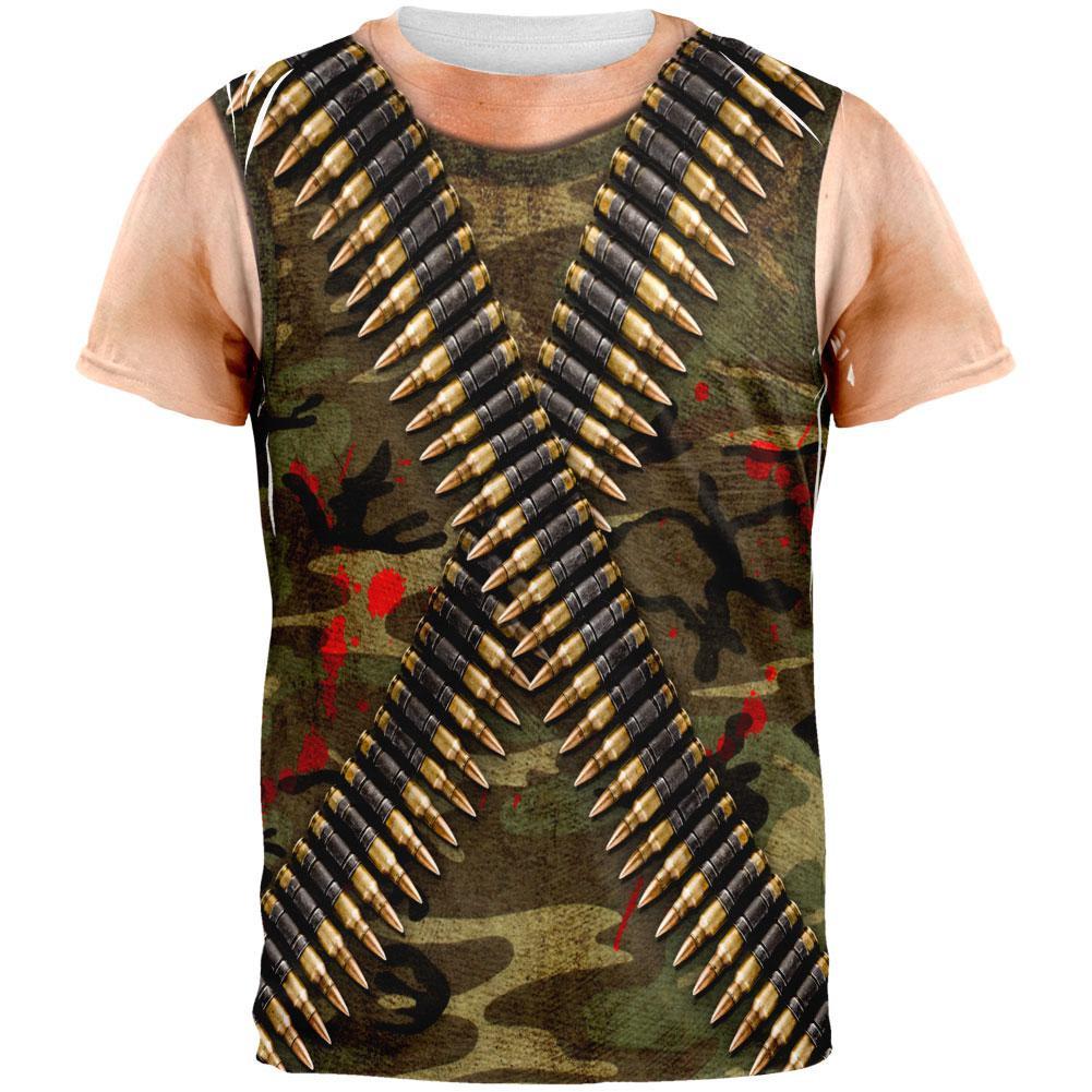 Halloween Commando Ranger Costume All Over Adult T-Shirt
