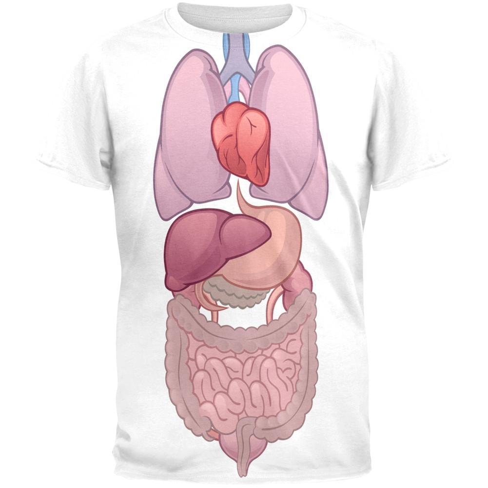 Halloween Internal Organs Costume All Over Adult T-Shirt