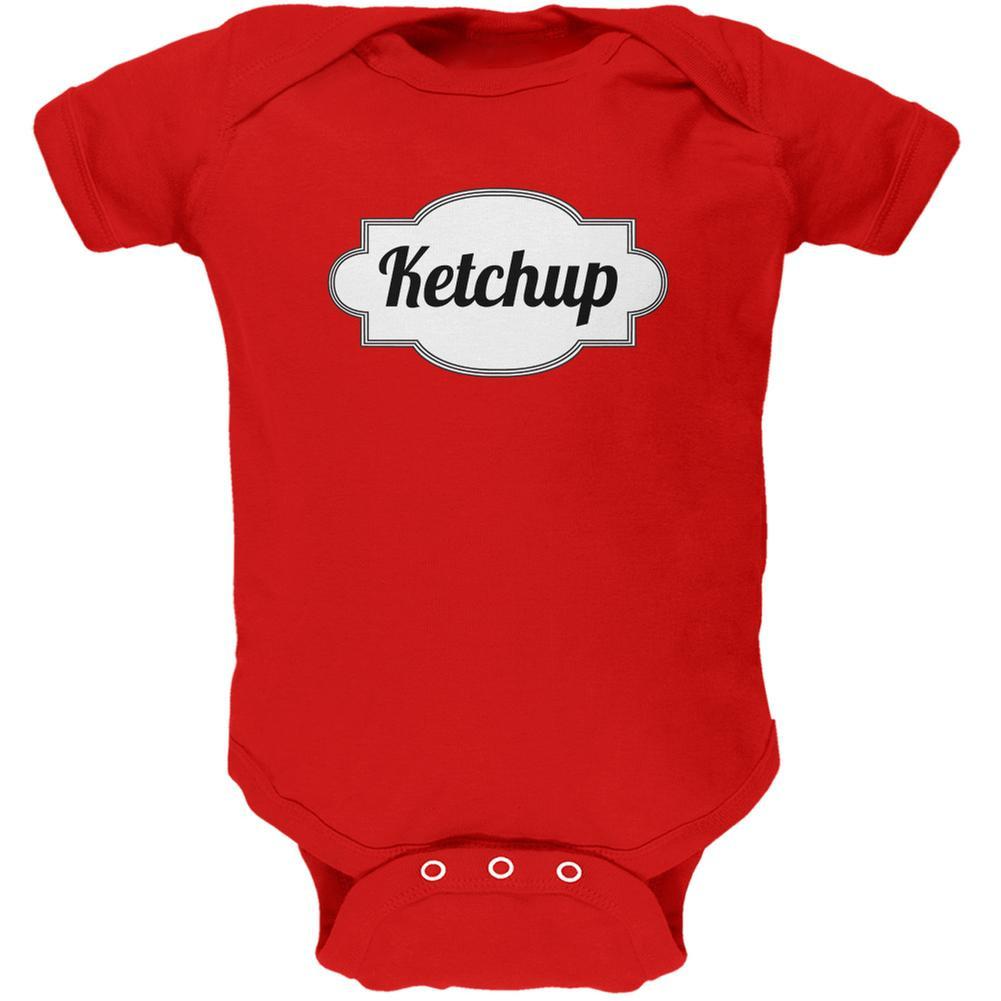 Halloween Ketchup Costume Red Soft Baby One Piece