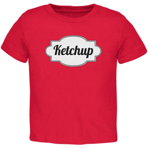Halloween Ketchup Costume Red Toddler T-Shirt