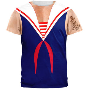 Halloween Sailor Man Costume All Over Adult T-Shirt