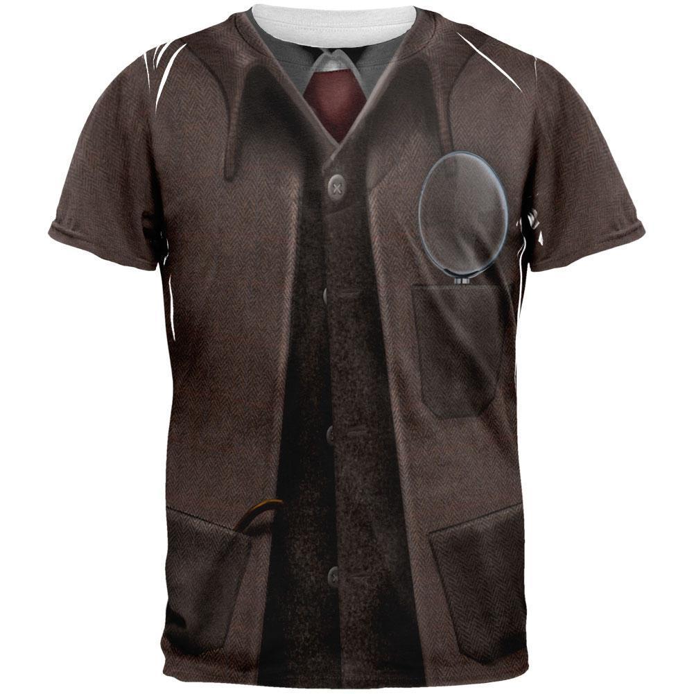 Halloween Sherlock Holmes Costume All Over Adult T-Shirt